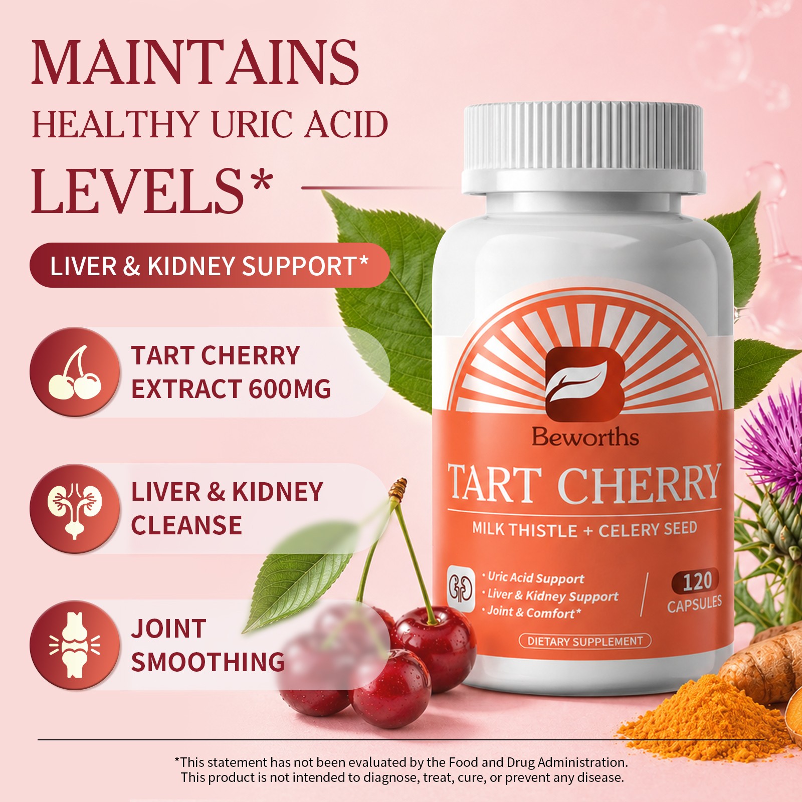120pcs Milk Thistle Liver Detox & Colon Cleanse,Natural Liver Health Support