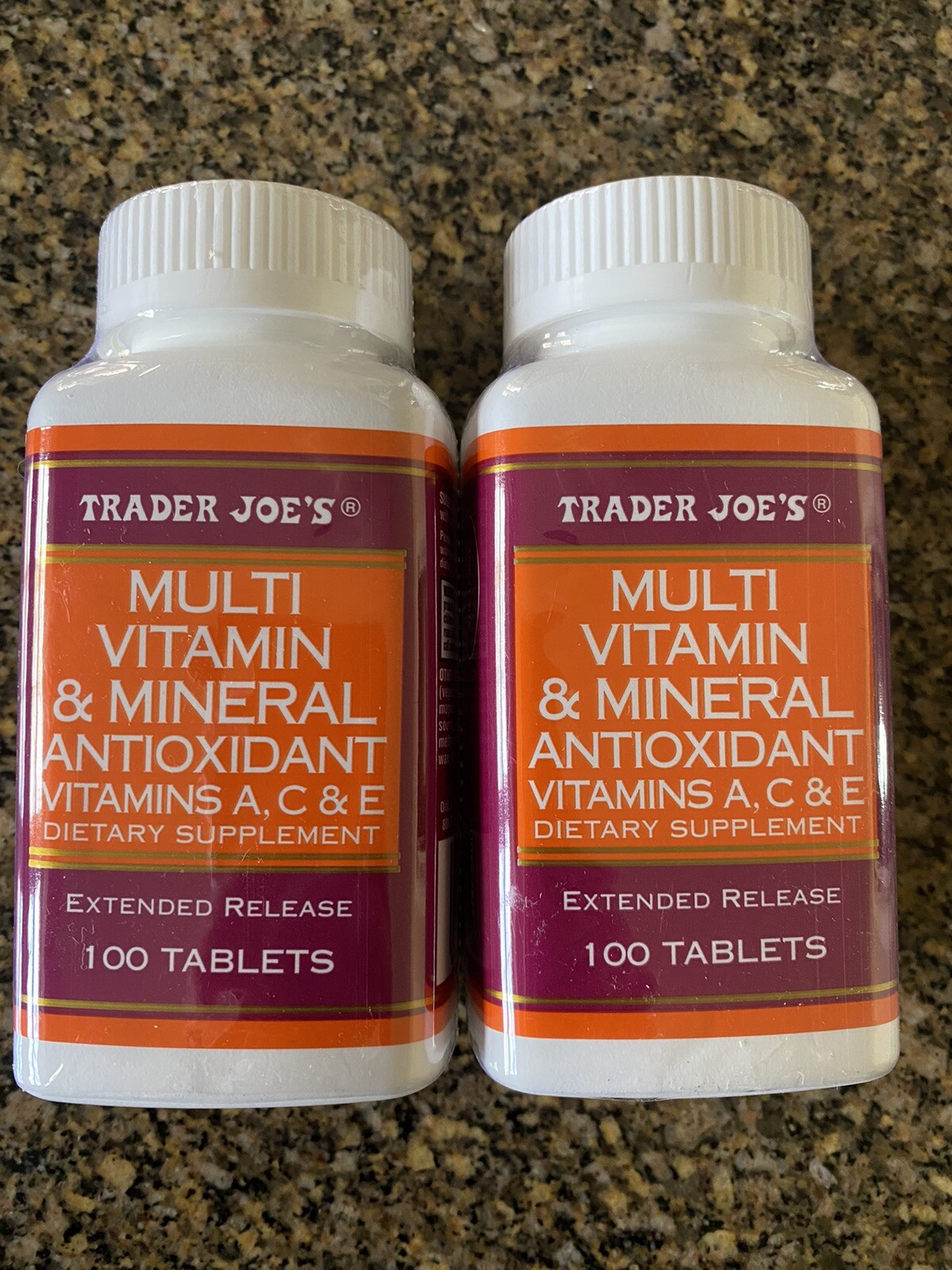 Trader Joe’s Multi Vitamin & Mineral Antioxidant Dietary Supplement 100 Tabs X 2