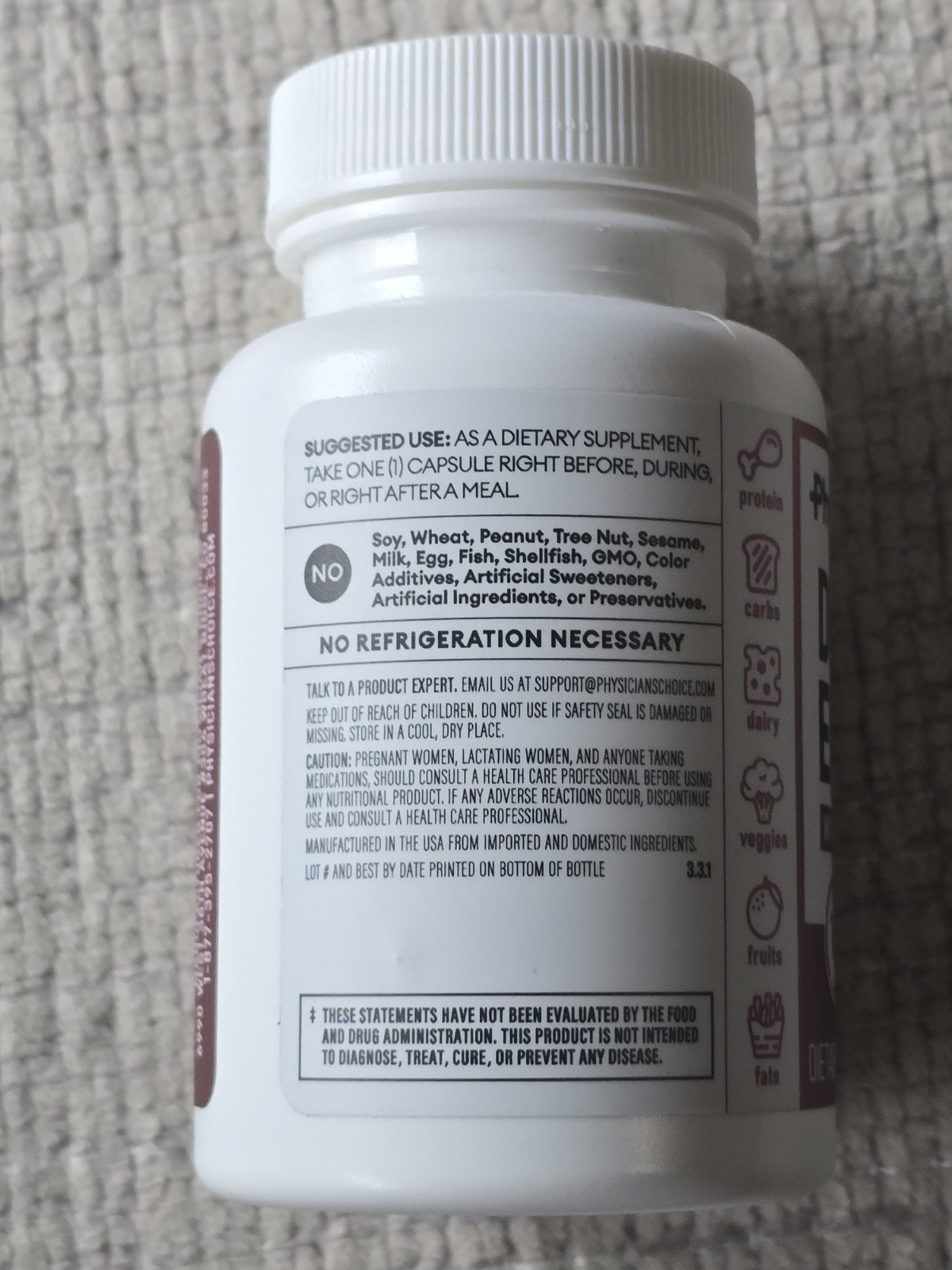 Physician’s Choice DIGESTIVE ENZYMES – 90 Capsules Physicians Probiotics 4/2026