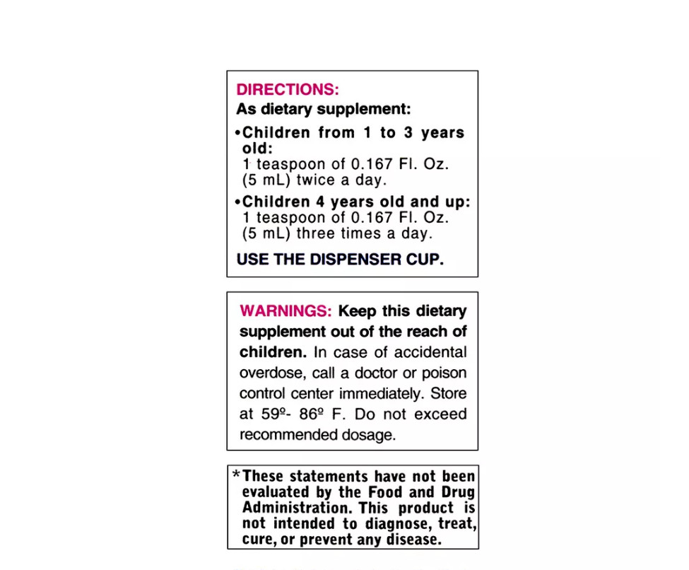 KOMILON CHILDREN’S APPETITE SUPPLEMENT SYRUP 4oz