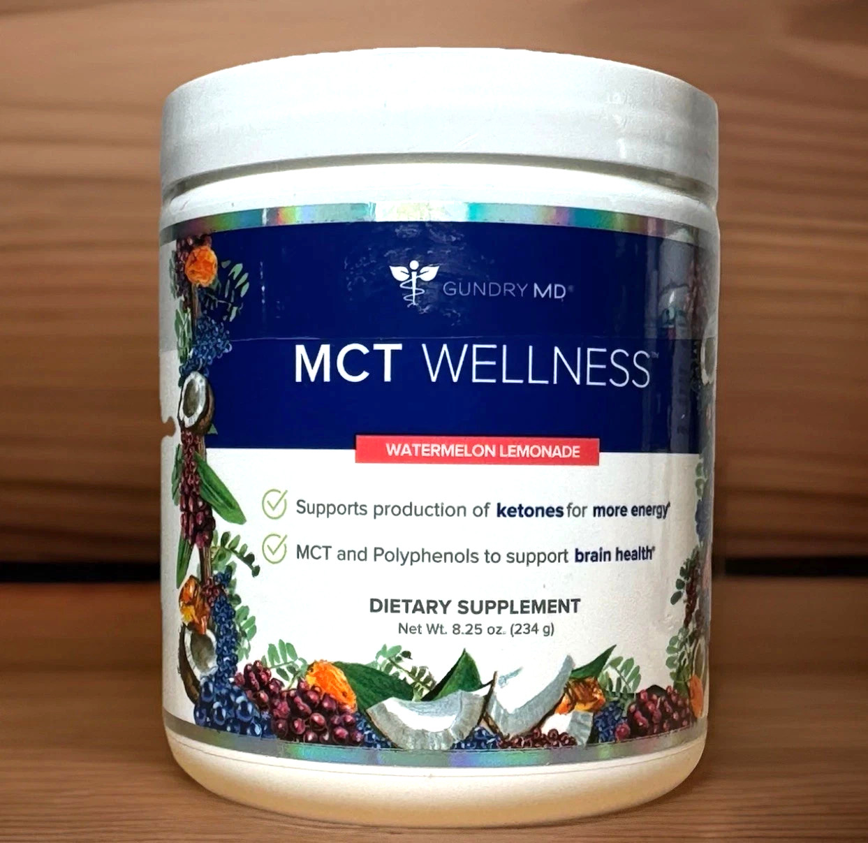 Gundry MD MCT Wellness – Watermelon Lemonade 8.25 oz – Dietary Supplement