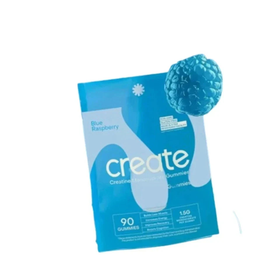 Create Creatine Monohydrate Gummies Boost Focus and Strength Blue Raspberry