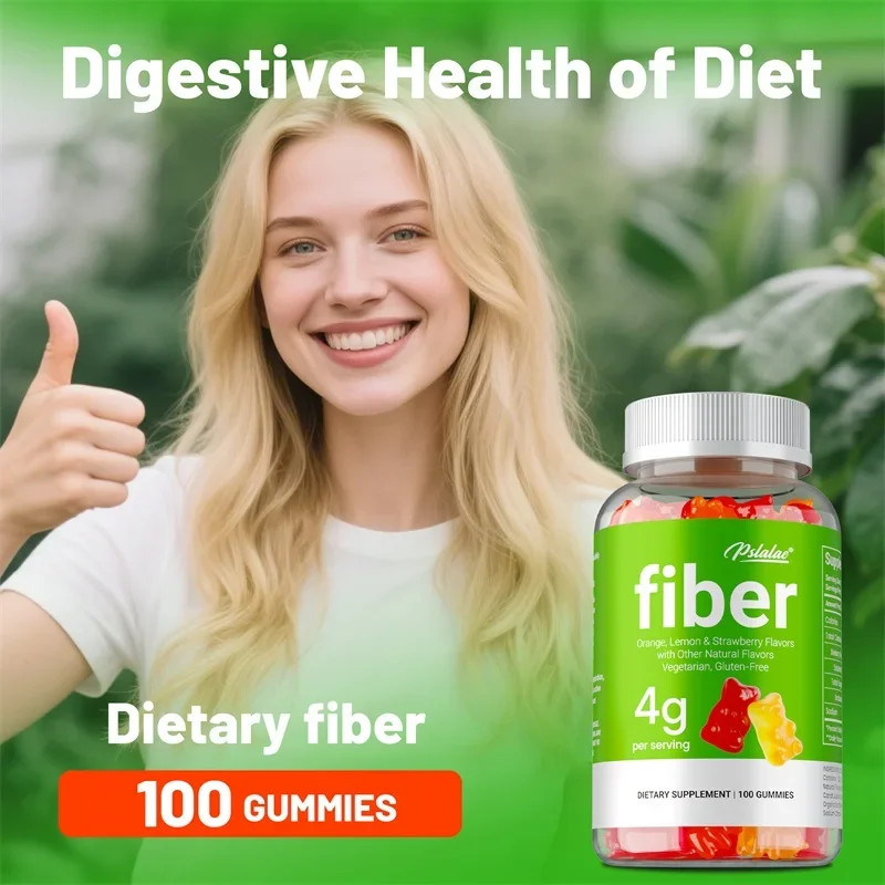 Fiber 100pcs – Promote Digestive Health and Regular Bowel Movements, Non-GMO