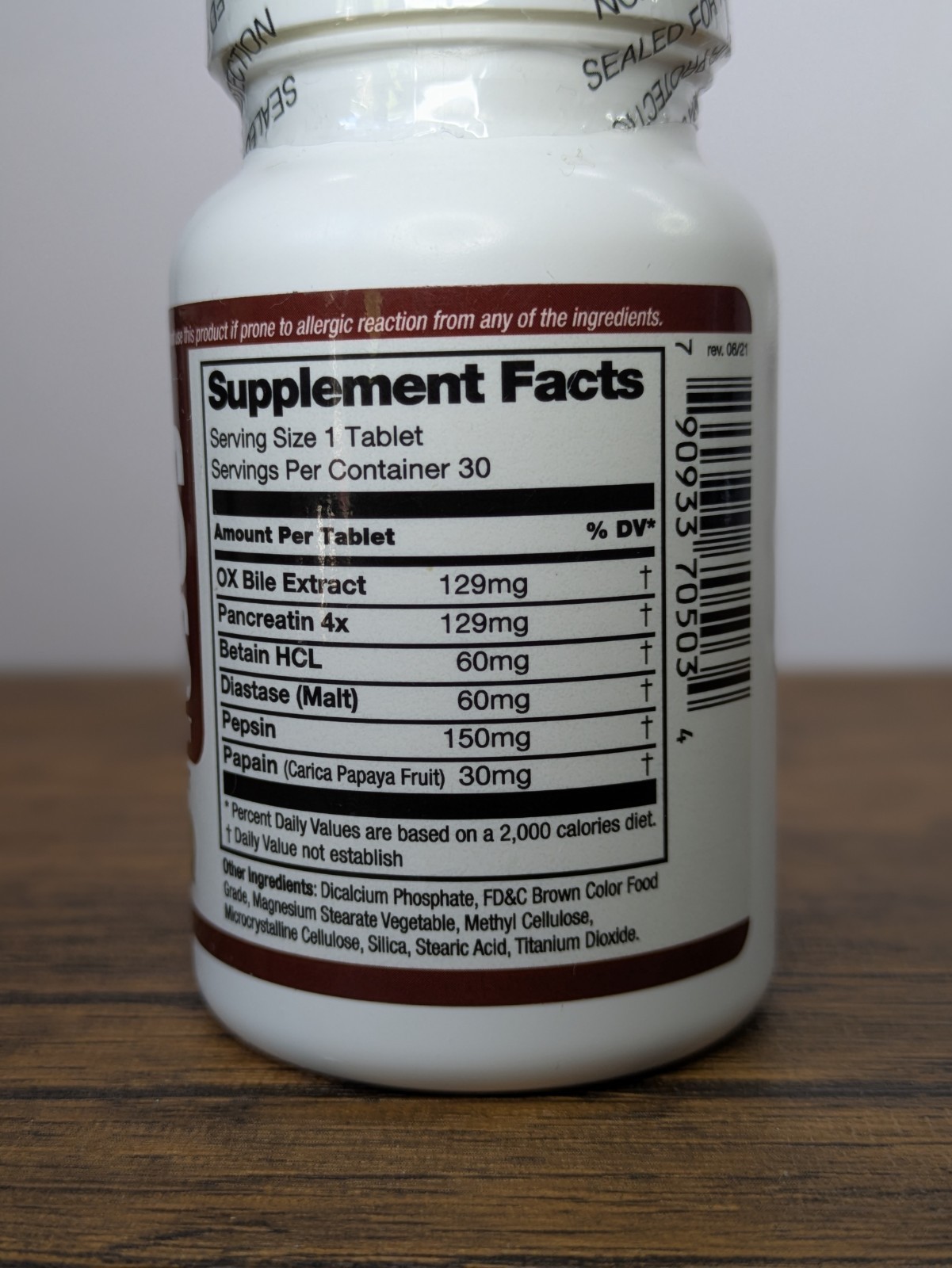 (2 Pack) Germa Sales Biliares, Enzymatic Digestant, 30 Tabs Ox Bile Exp. 08/27