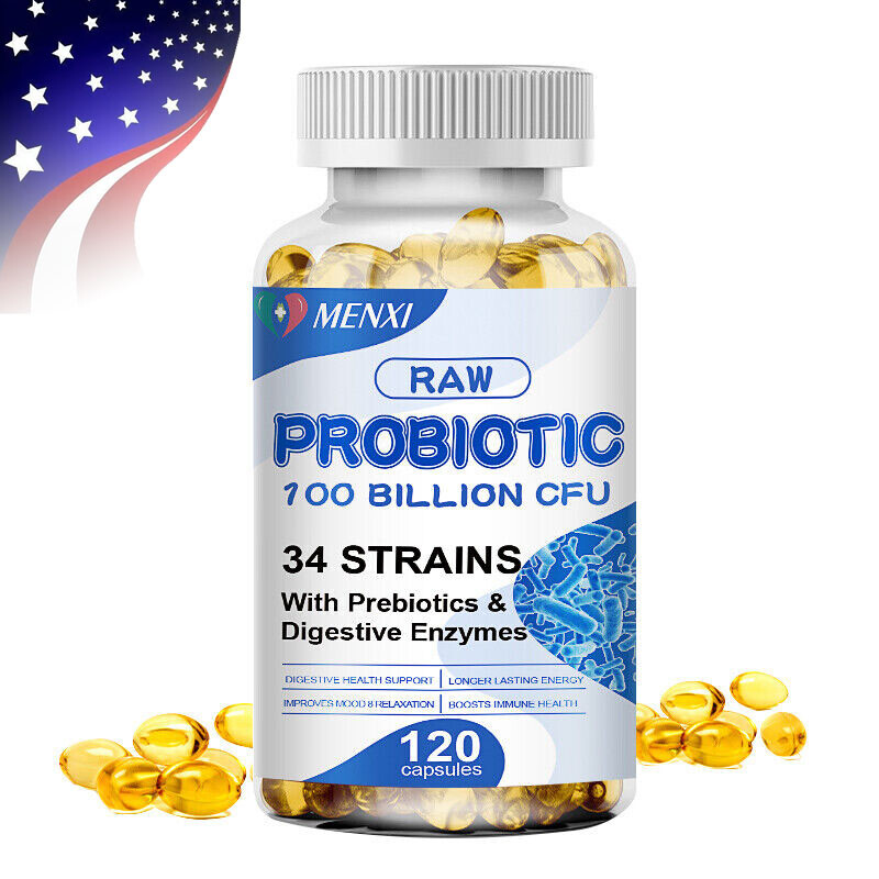 120pc Digestive Daily Probiotics Capsules Immune System Support For Woman Health