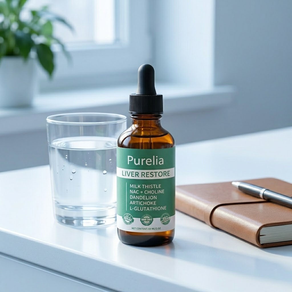 Purelia Liver Restore, full Liver Support Supplement with Milk Thistle, Dand