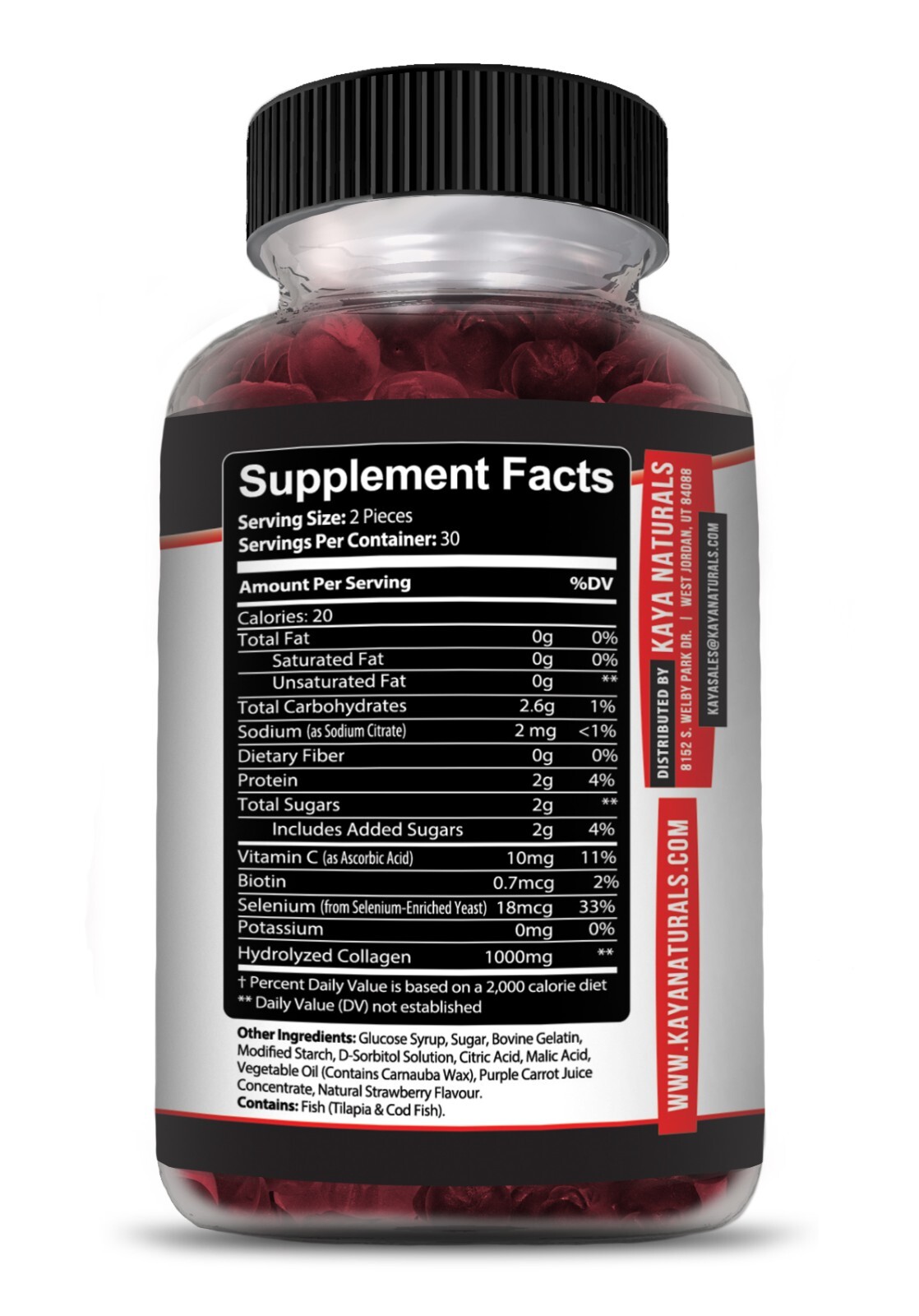 Collagen Vitamin Gummies for Hair Skin & Nails, #1 Premium Collagen Supplement