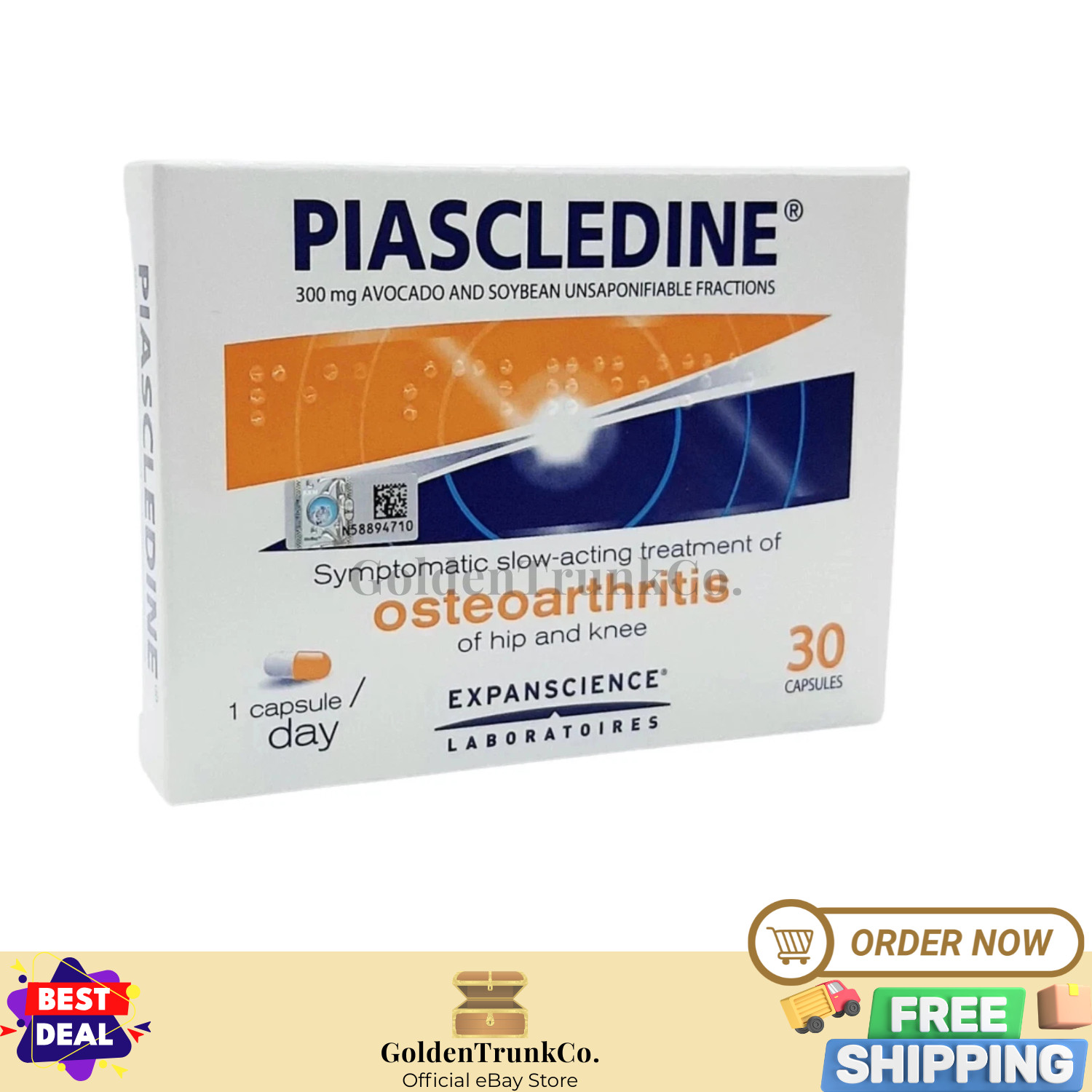 Piascledine 300mg 30’s Capsules Anti rheumatic Osteoarthritis Joint Pains