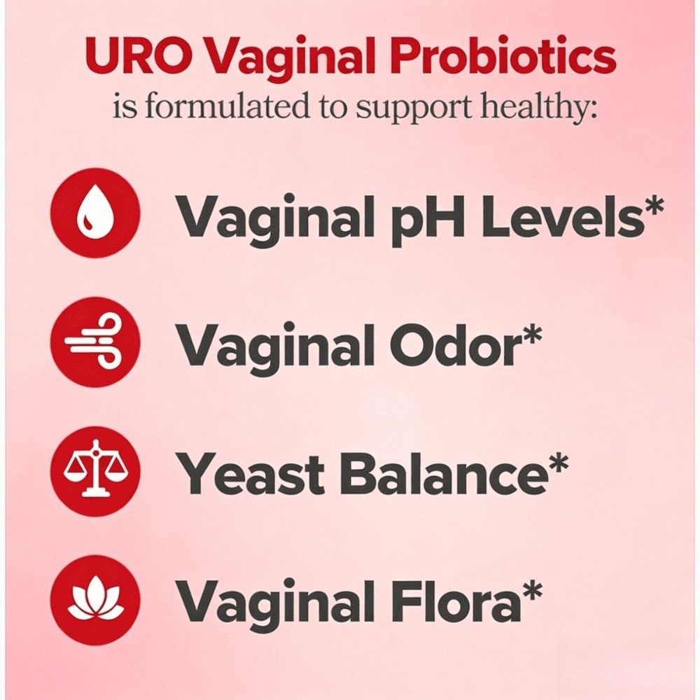 URO O Positiv Vaginal Probiotics Prebiotic 60 ct,for Women pH Balance,new