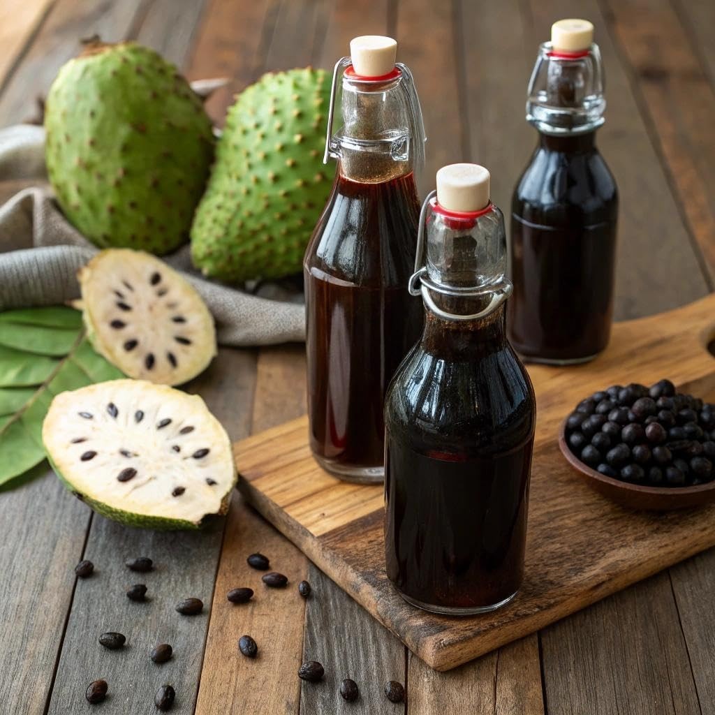 Soursop Bitters & Black Seed Bundle | Gut Health Immune Support | 32 oz