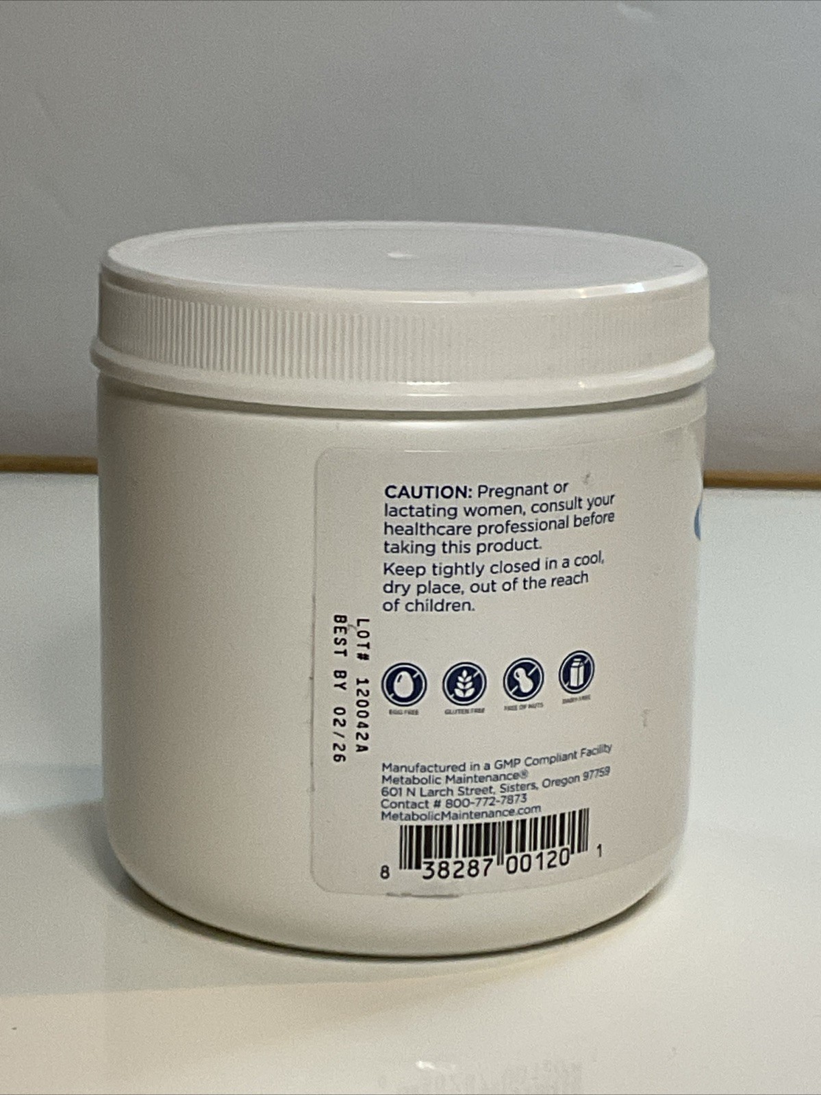 Metabolic Maintenance Glycine Powder (200 Grams, 400 Servings) Exp 02/2026