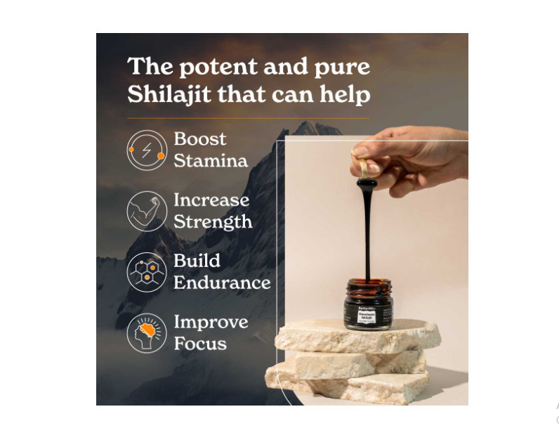 BetterAlt Pure Himalayan Shilajit / Shilajeet Resin High Potency for Women & Men