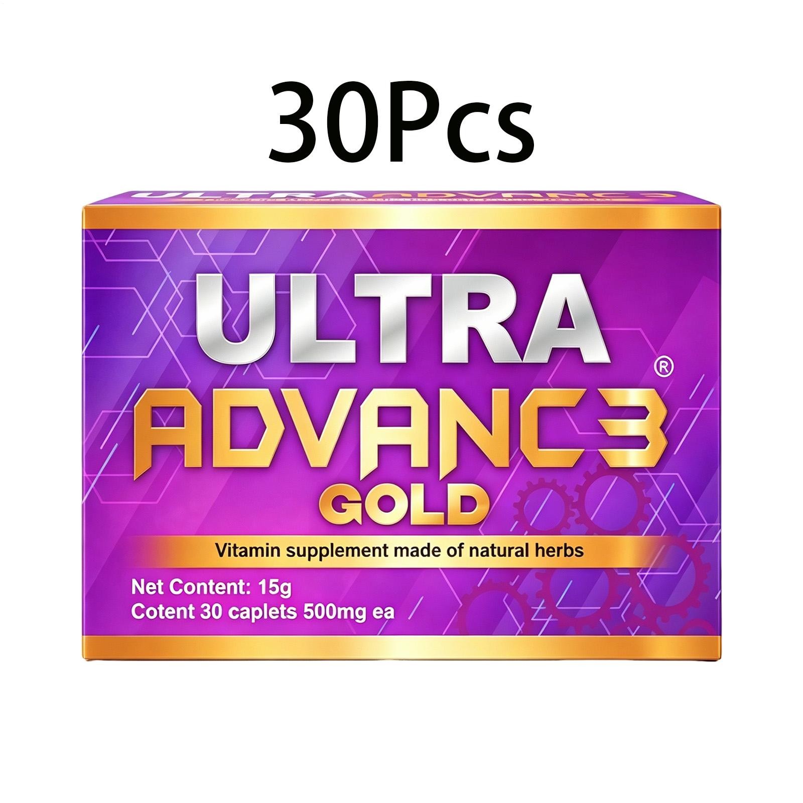 2 Pack Ultra Advance Vitamin & Mineral Supplement 30 Capsules 500 Mg