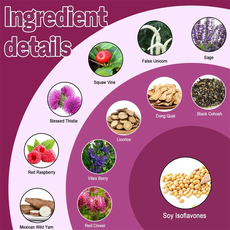 Female Hormone Balance 120pcs, Regulate Menstrual Cycles,Promotes Ovarian Health
