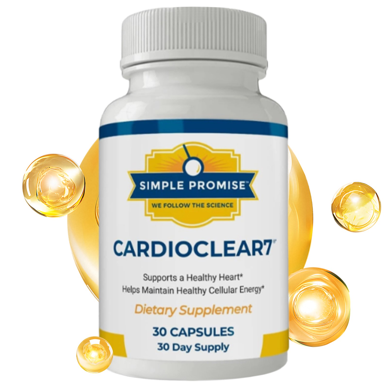 Daily CardioClear7 Heart Health , Circulation And Cellular Energy Support * 1 –