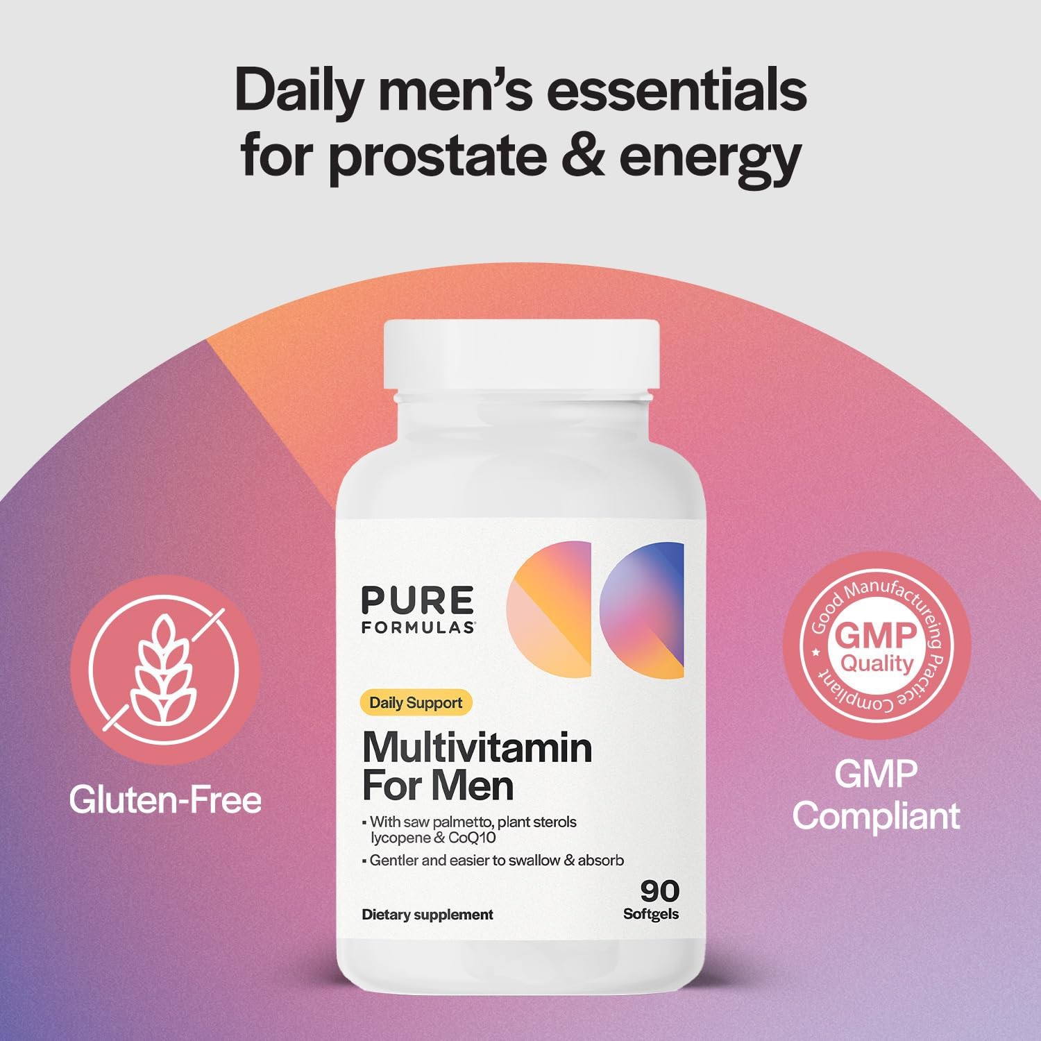 PureFormulas Multivitamin for Men – 90 Softgels
