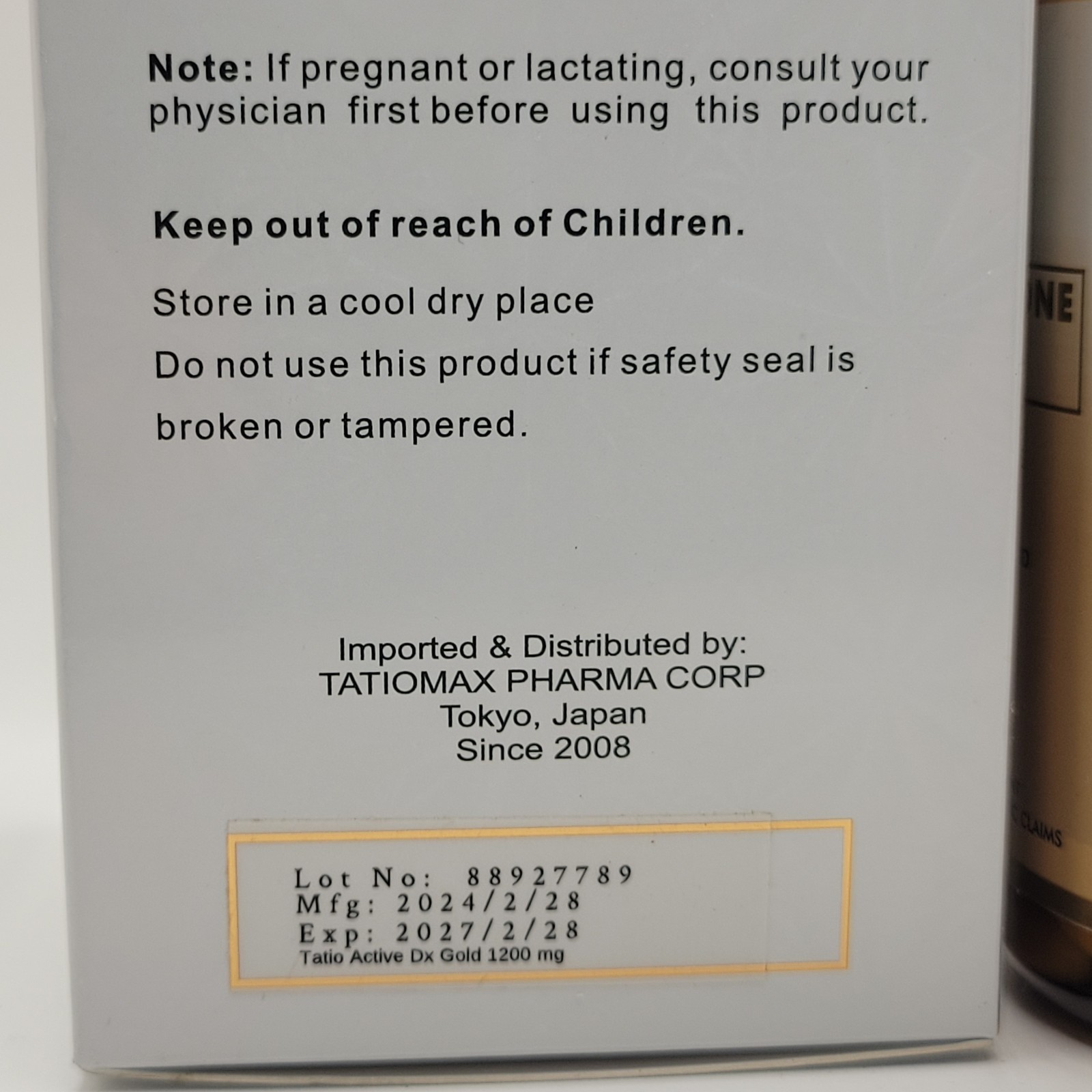 Tatio Active from Tatiomax Glutathione Gold 60 Gel Caps w/ Collagen + Vitamin C