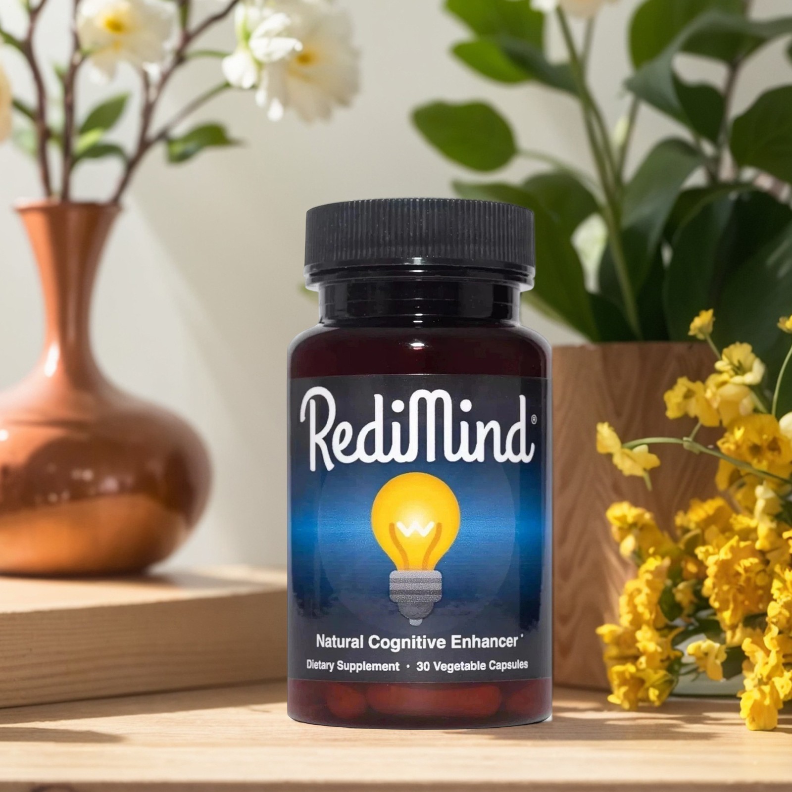 2 PACK RediMind Organic Cognitive Enhancer 60 Caps-Focus-Memory-Brain Health