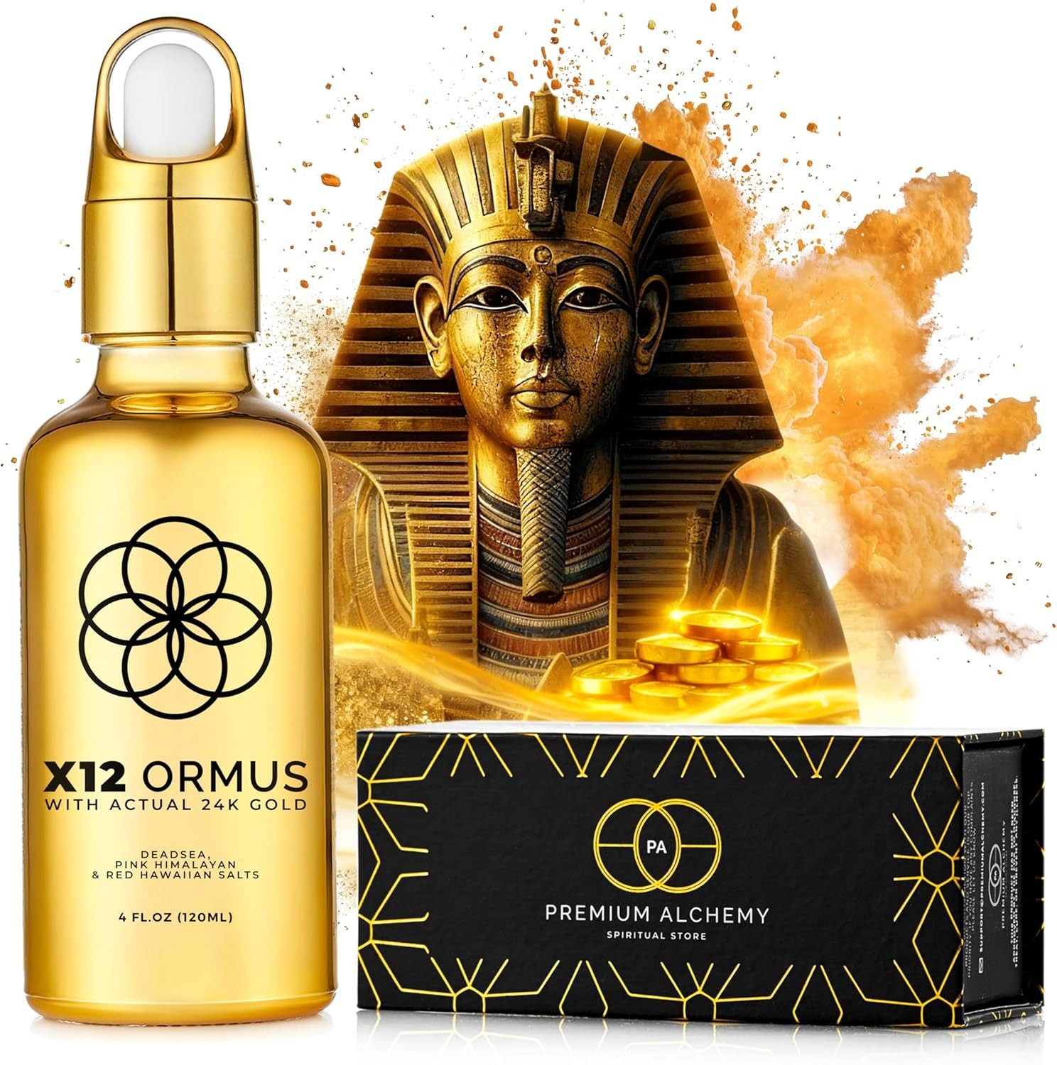 X12 Monoatomic Gold Drops – Liquid Trace Mineral Blend for Brain Health Support