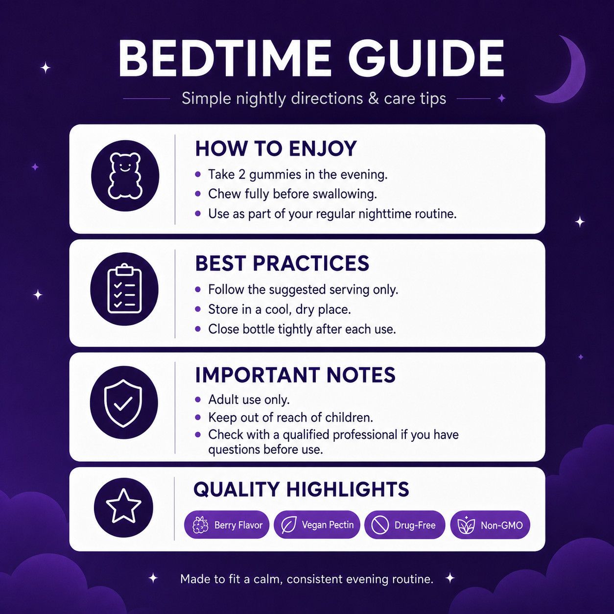 Nutritional Supplement, Extra Strength Sleep Gummy – 60 Co