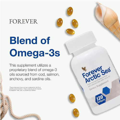Omega 3 Fish Oil Softgels 120 Capsules EPA DHA Heart Brain Eye Support