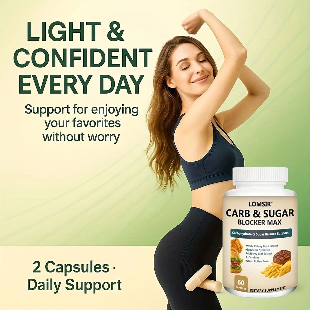 Carb And Sugar Blocker Max, Carbohydrate & Sugar Balance Support – 60 Capsules