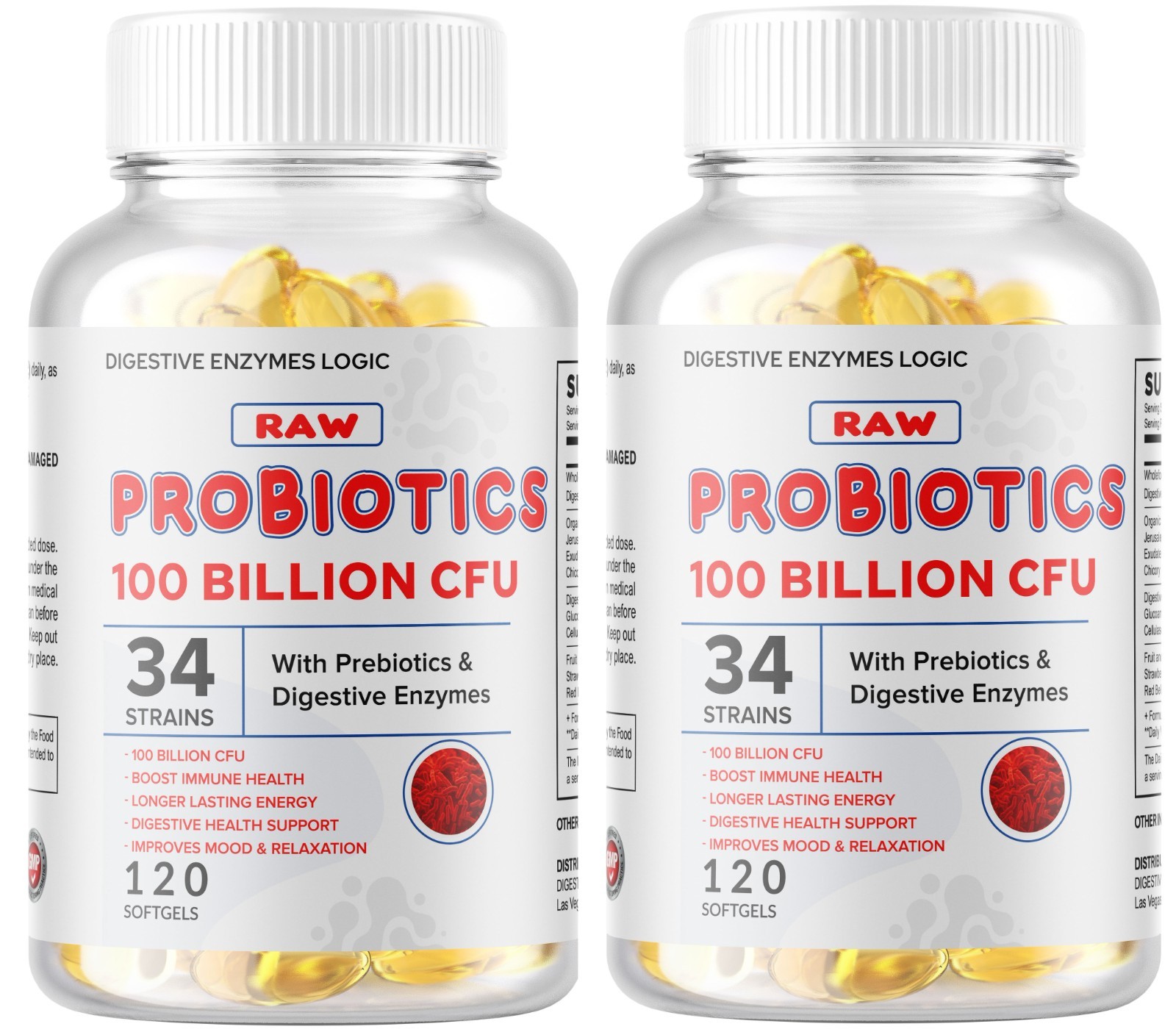 2x ULTRA PROBIOTIC 100 Billion CFUs NOW ULTIMATE FLORA PRIMAL NATURE’S KEY ALIGN