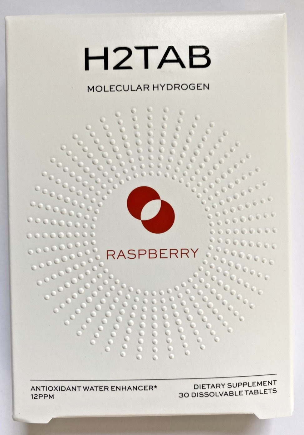 Molecular H2TAB Hydrogen Tablets – 12 PPM – Antioxidant – 30 Tablets – Raspberry