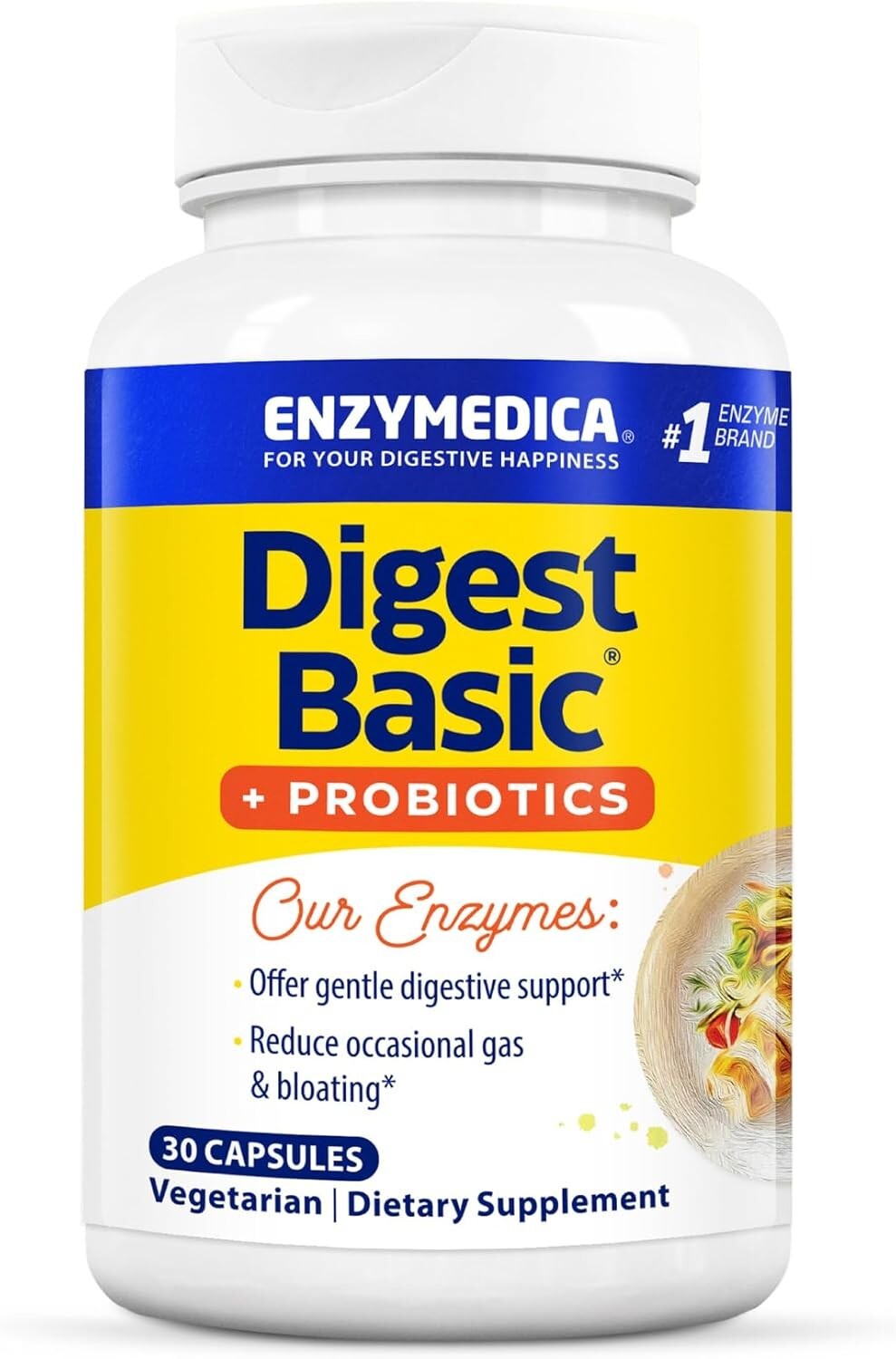 Enzymedica Digest Basic + Probiotics 30 Capsules
