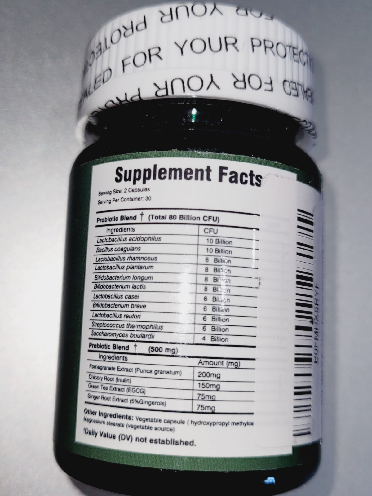 Natural Need Probiotic + Prebiotic 80 Billion CFU, DIETARY SUPPLEMENT, Exp 09/27