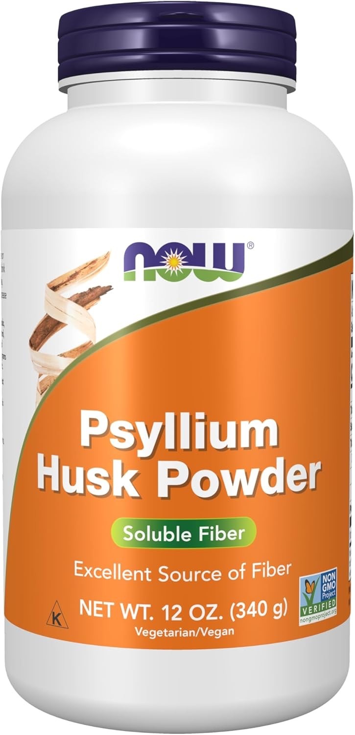NOW Foods Supplements, Psyllium Husk Powder, Non-GMO Project Verified, Soluble F