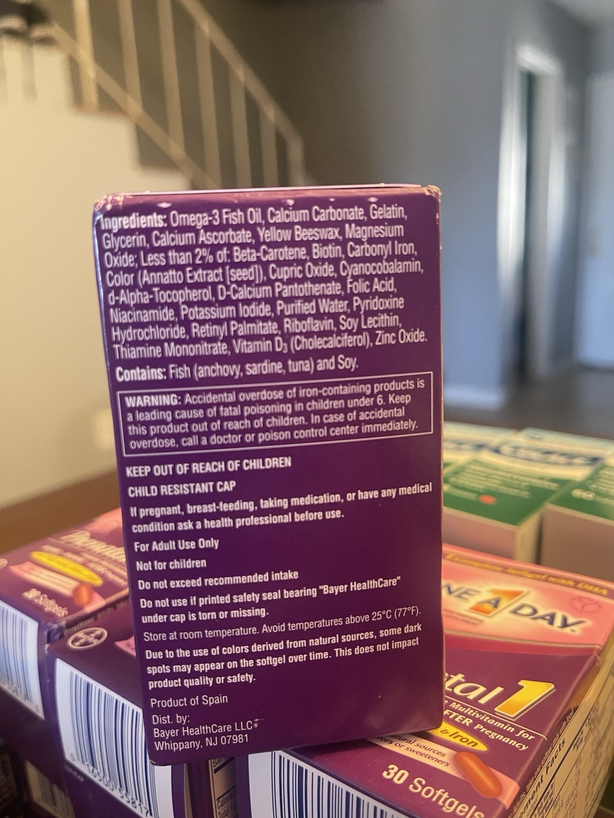 One A Day Prenatal 1 Multivitamin Supplement 30 Softgels EXPIRES 06/2026