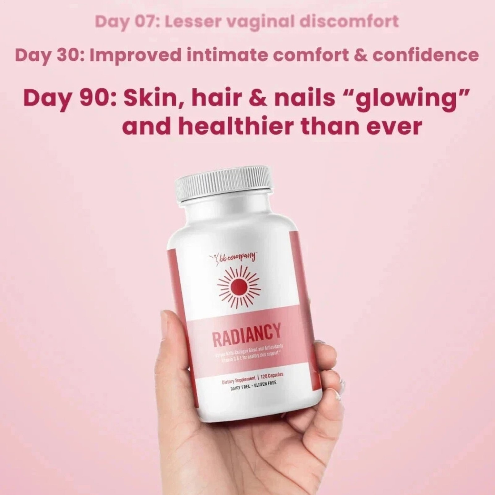 2X BB Radiancy Company Vaginal Probiotics for Vaginal Dryness,Ph Balance 120 CT
