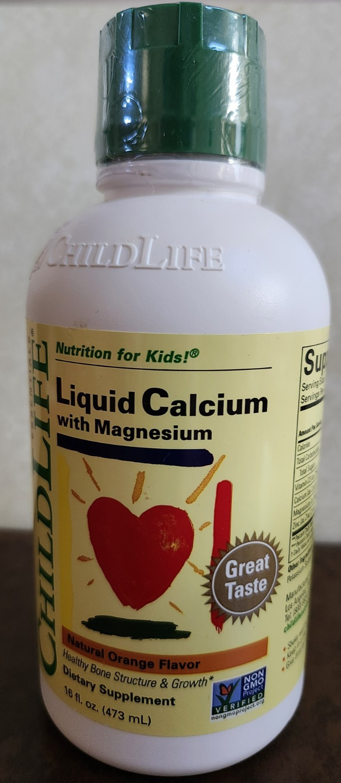 Essentials, Liquid Calcium with Magnesium, Natural Orange, 16 fl oz Free Ship