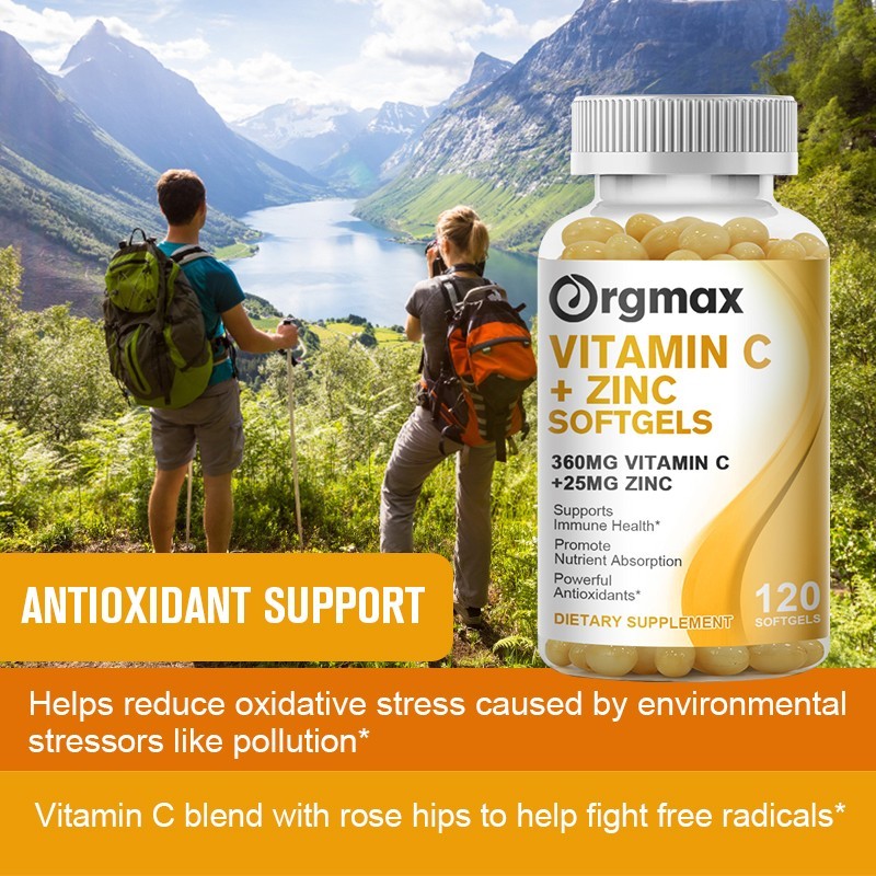 1-10x Vitamin C + Zinc Complex Promote Absorption Immune Support 120t