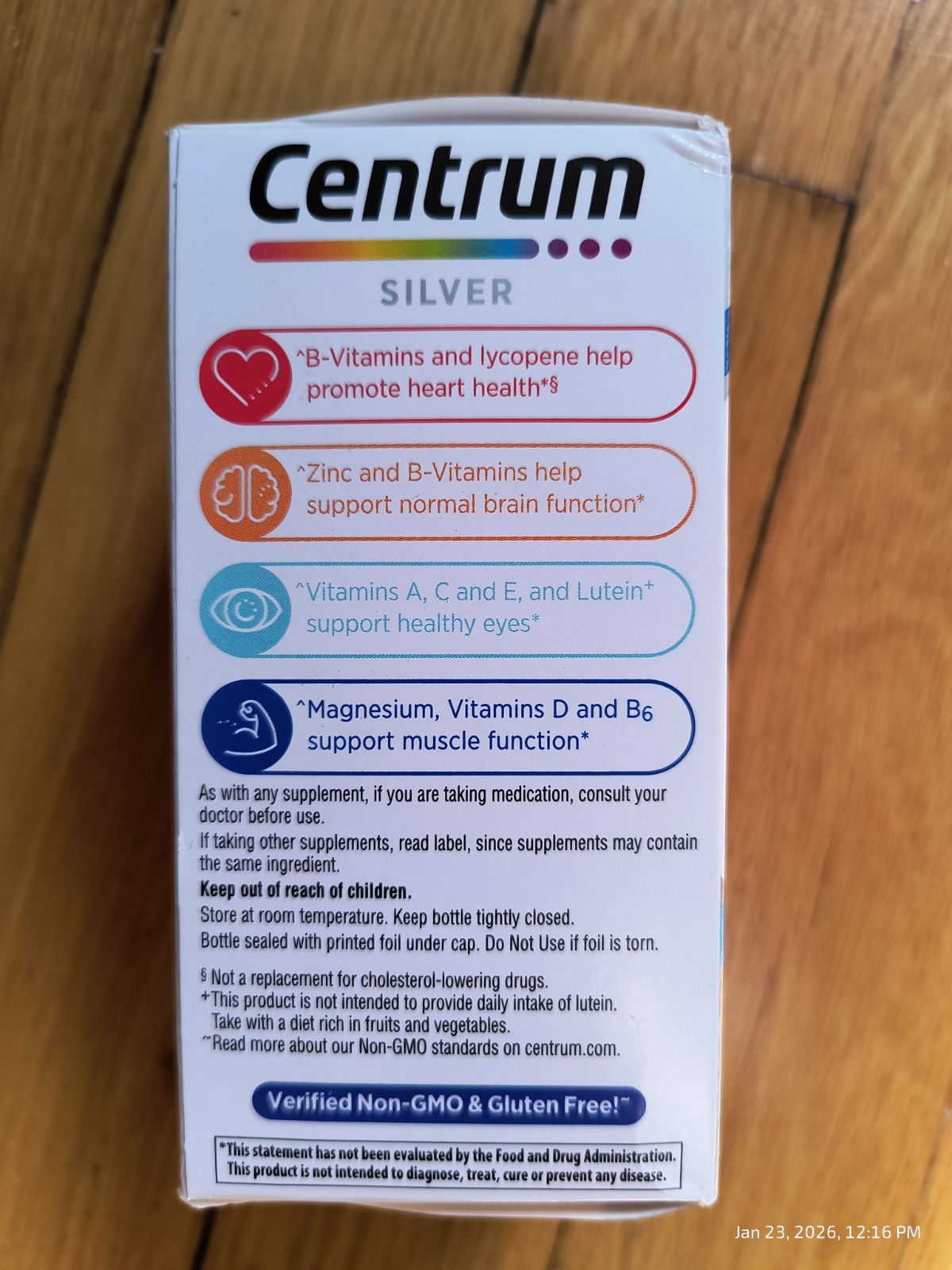 Two Pk Centrum Silver Men’s 50 Plus Multivitamin 100 Tablets Brain Eye Exp 4/27
