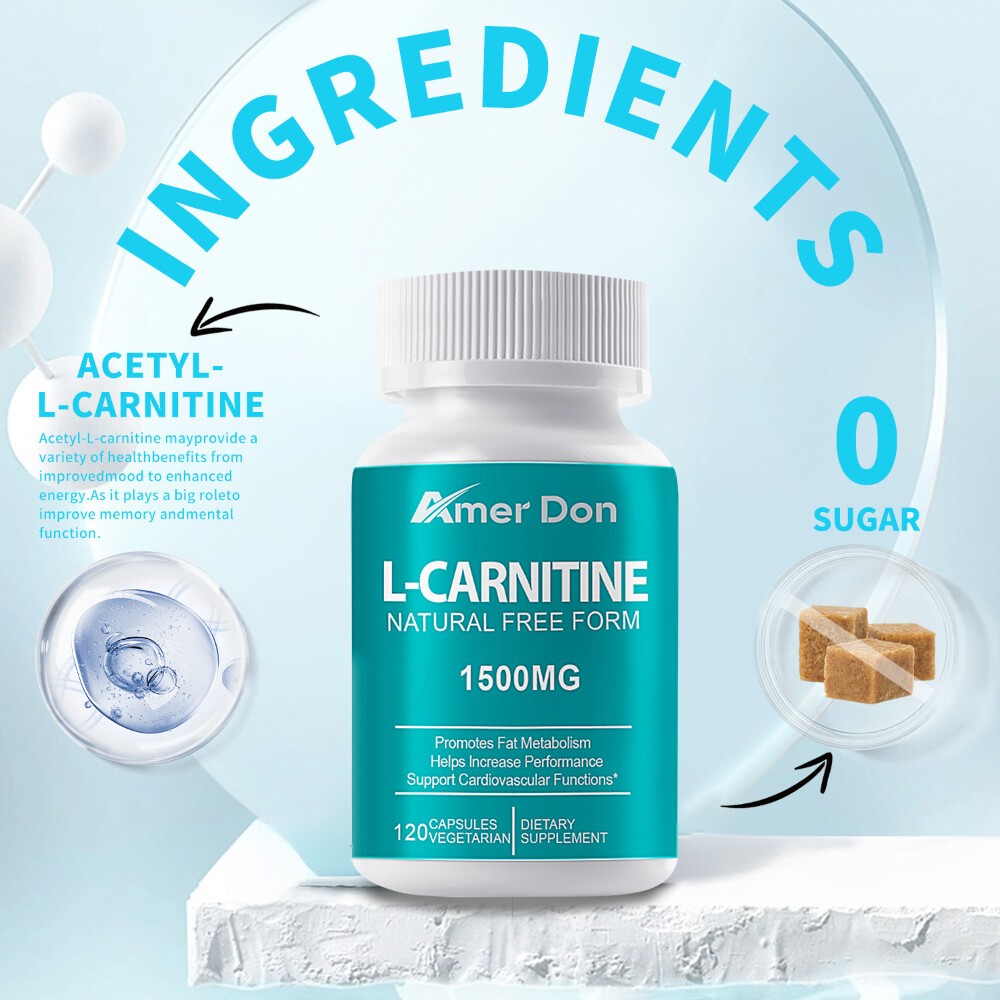 Acetyl L-Carnitine 1500mg – Nervous System Health Antioxidant 120 Capsules