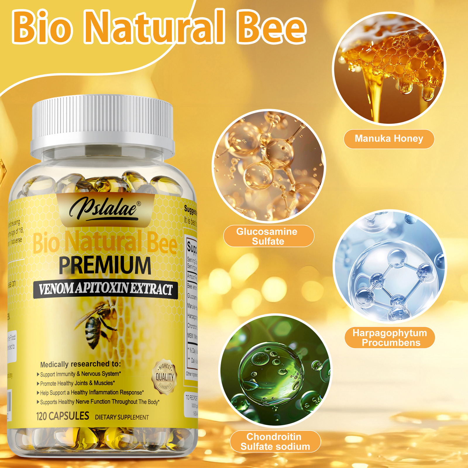 Bio Natural Bee Premium – Promote Joint Health and Increase Muscle Strength