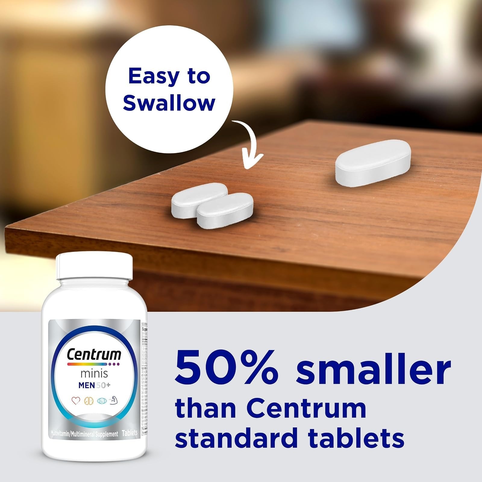 Centrum Minis Silver Multivitamin for Men 50 Plus – 280 Ct