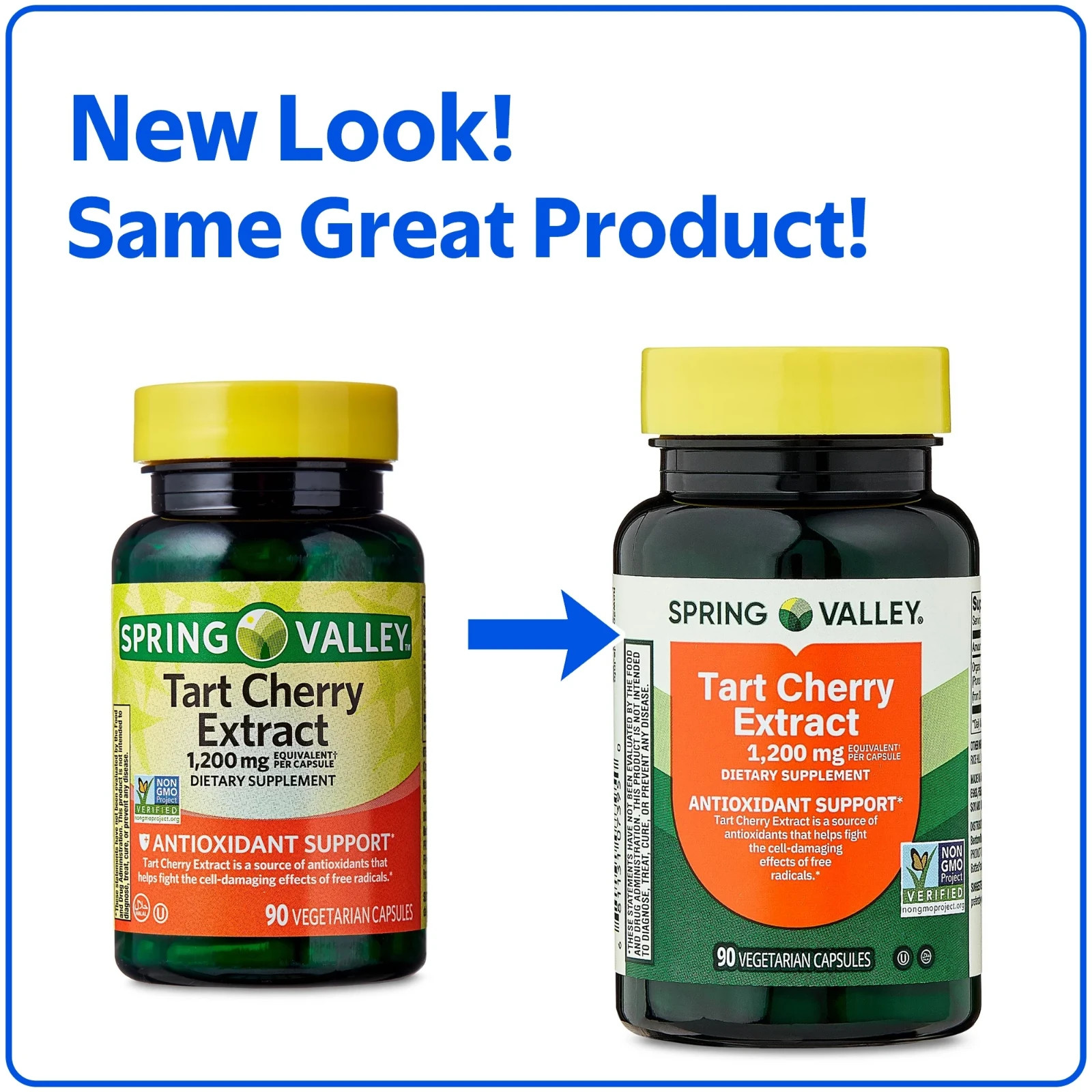 Spring Valley Tart Cherry Extract 1200 mg, Antioxidant Support, 90 Capsules