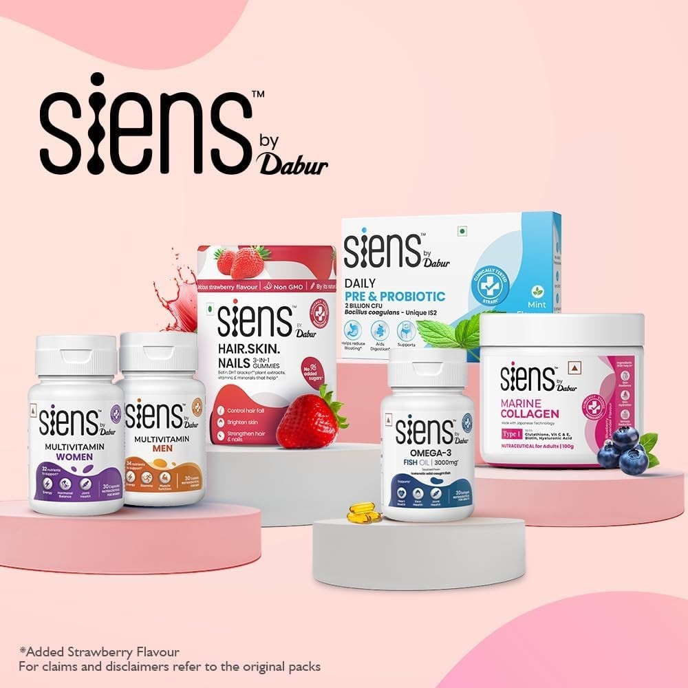 Siens By Dabur Hair, Skin & Nails (3 in 1 Gummies) – 30 pieces
