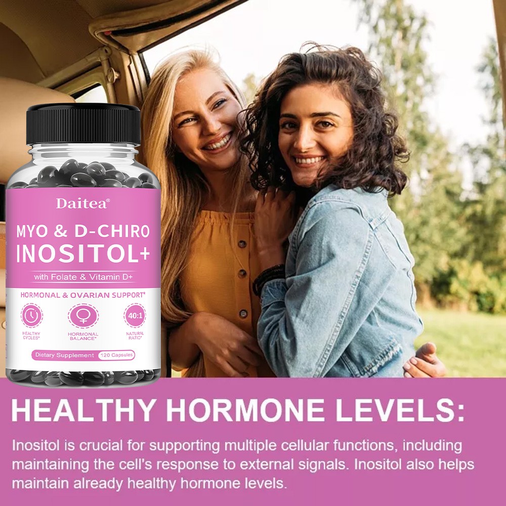 Myo Inositol & D-Chiro Inositol for Women 2050mg, 30/60/120 Capsules