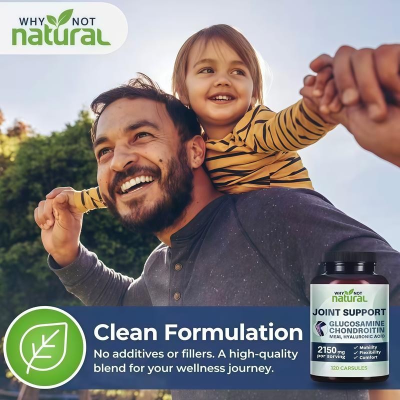Why Not Natural Glucosamine Chondroitin MSM, Joint Support 2150mg Supplement
