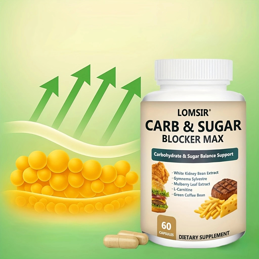 Carb And Sugar Blocker Max, Carbohydrate & Sugar Balance Support – 60 Capsules