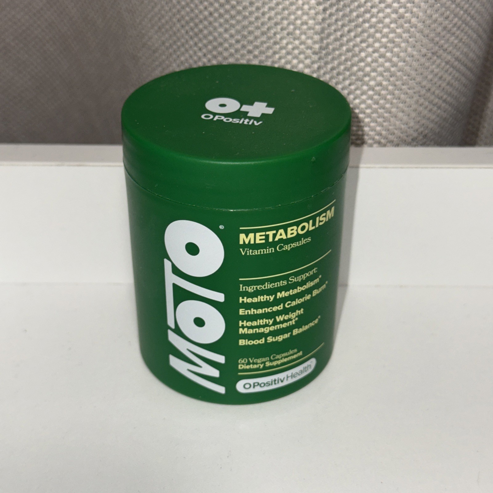 O Positiv Moto Women’s Metabolism Support Energy&Curb Craving Vegan 60 Cap NEW