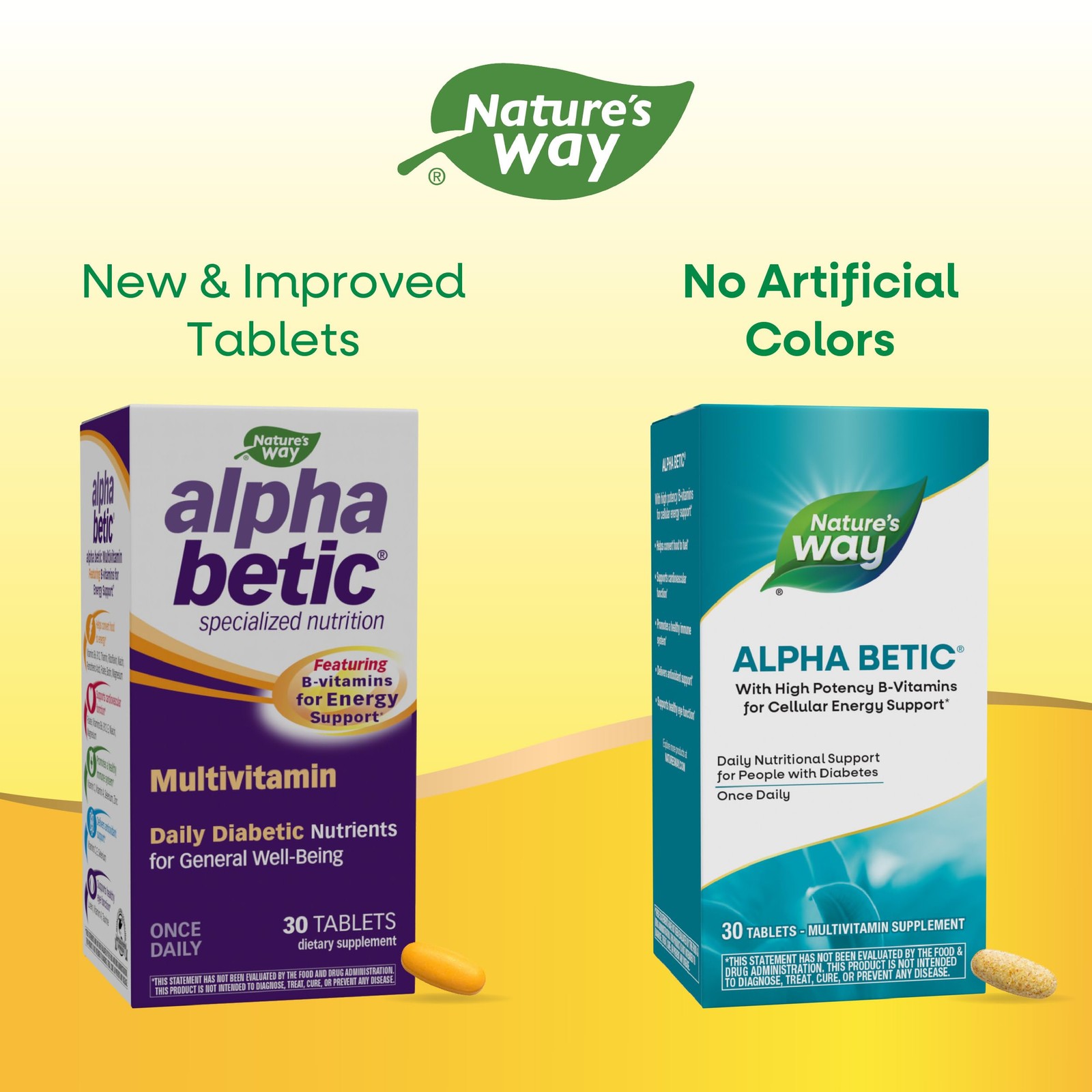 Nature’s Way alpha betic, Diabetic Multivitamin for 30 Count (Pack of 1)