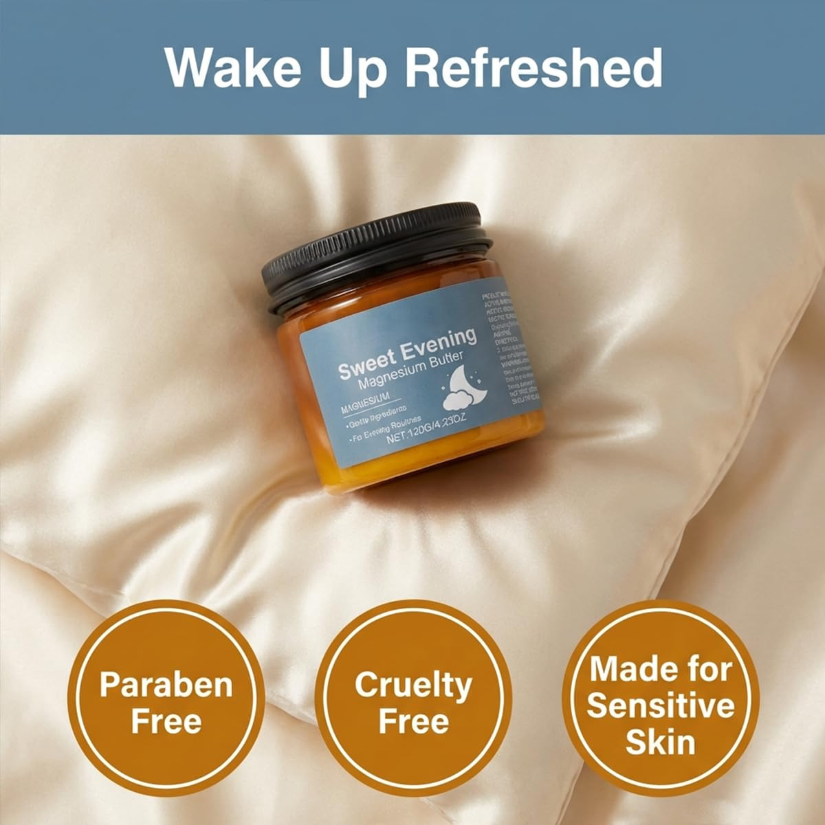 Sweet Bee Organics Magnesium Butter, Topical Magnesium Cream for Muscle Comfort