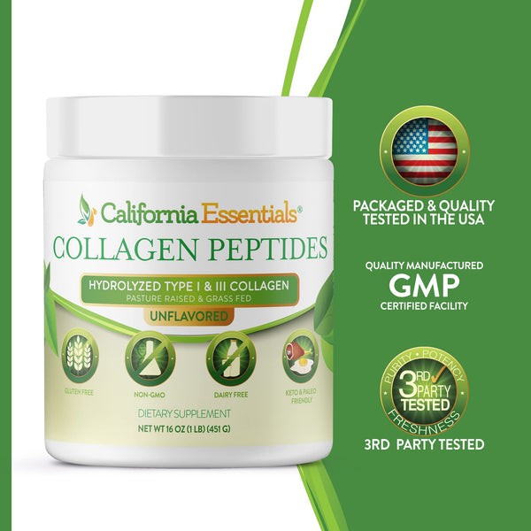 Physician recommened Collagen Protein Bovine Type I & 3 Non-GMO Gluten Free