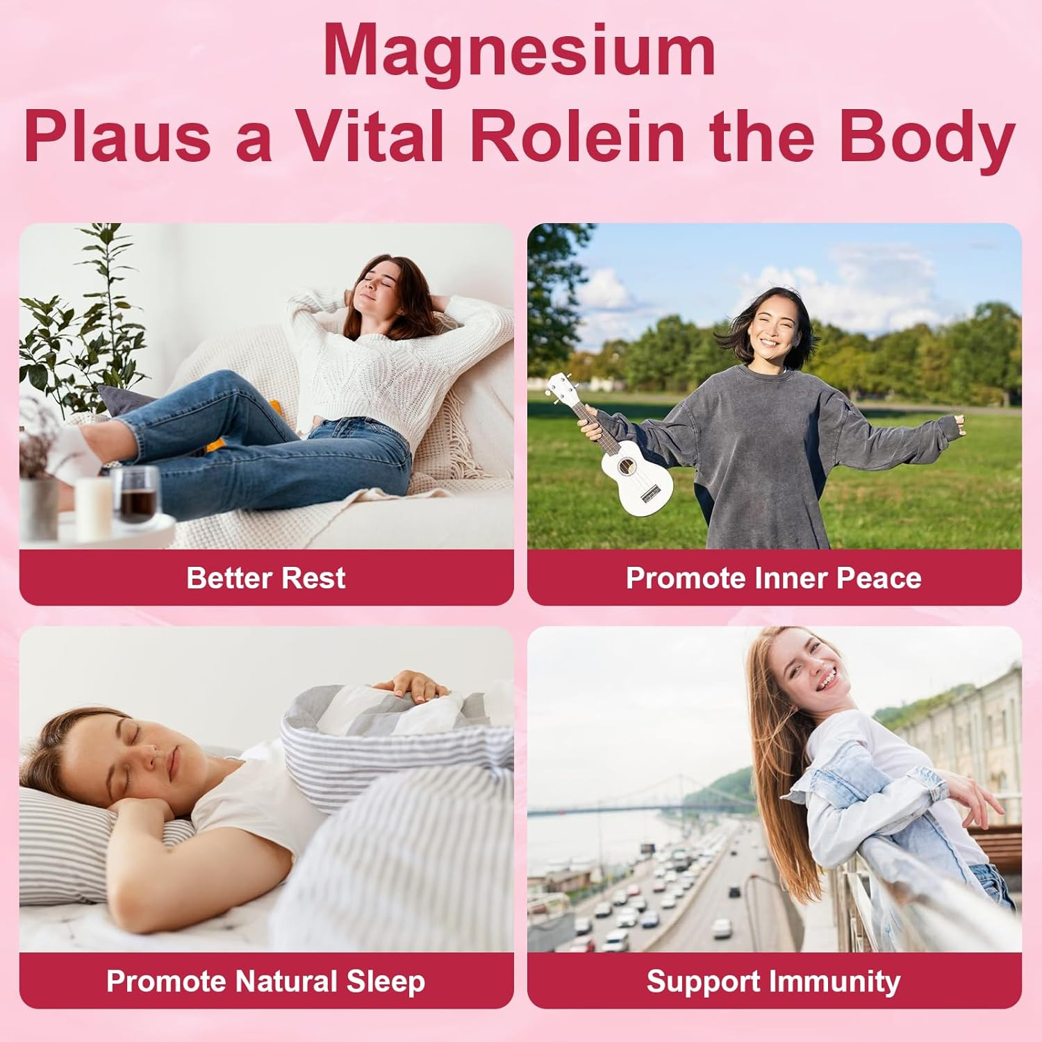 2 Packs Liposomal Magnesium Complex Gummies-As 12 Forms of Magnesium Citrate,…