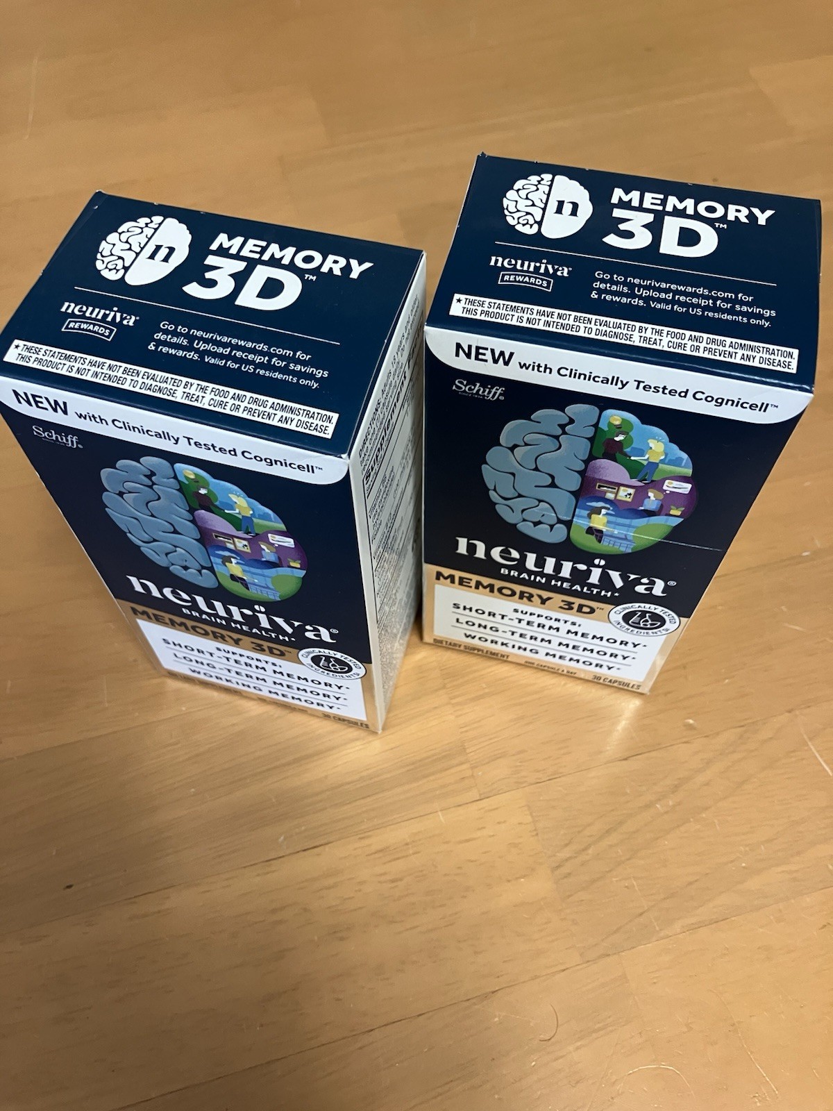 2-Pk New Neuriva Brain Health Memory 3D – 60 total Caps *SHIPS FREE* Exp.02/2028